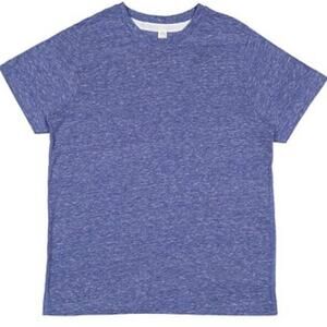 LAT Royal Blue Melange Jersey Tee Shirt Top Youth Medium